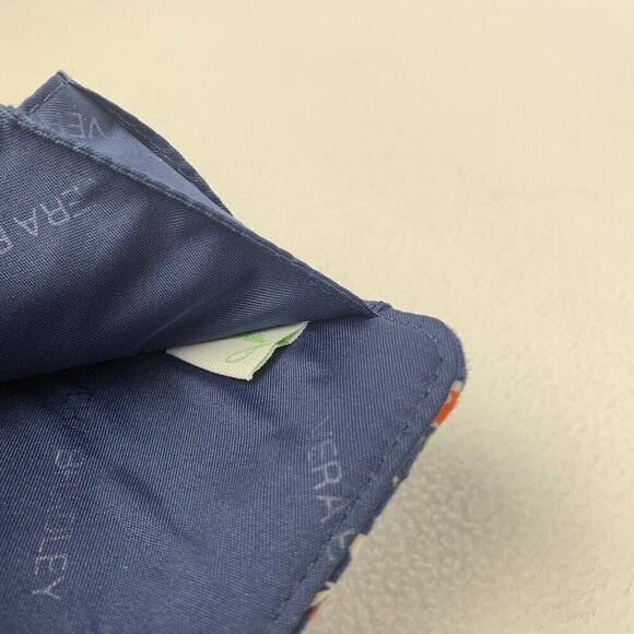 Vera Bradley “Chandelier Floral” Pattern Trifold Wallet Wristlet Blue - Picture 4 of 7